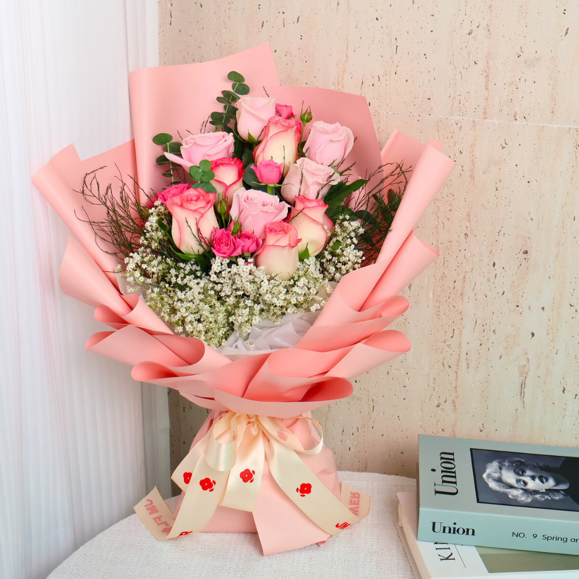 Melina (10 Roses)- Flower Bouquet