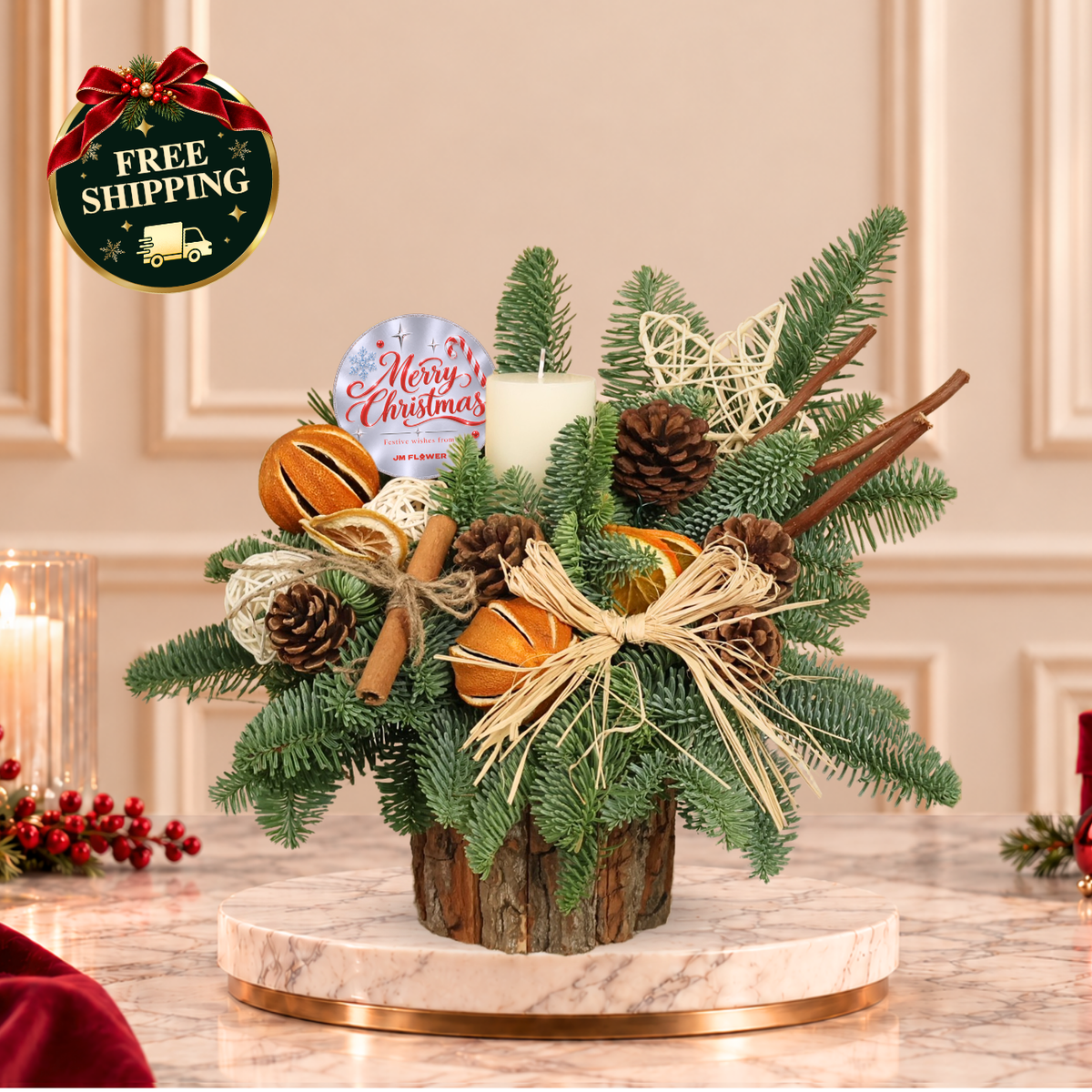 Natural Carol - Christmas Arrangement
