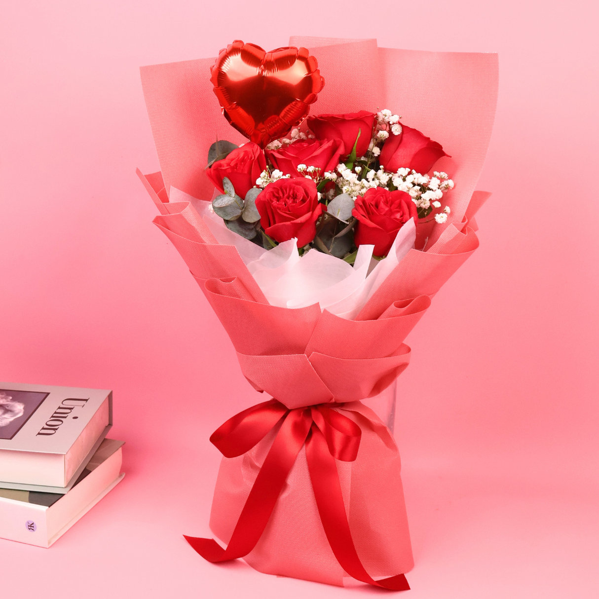 Passion Gesture (6 Roses) - Flower Bouquet