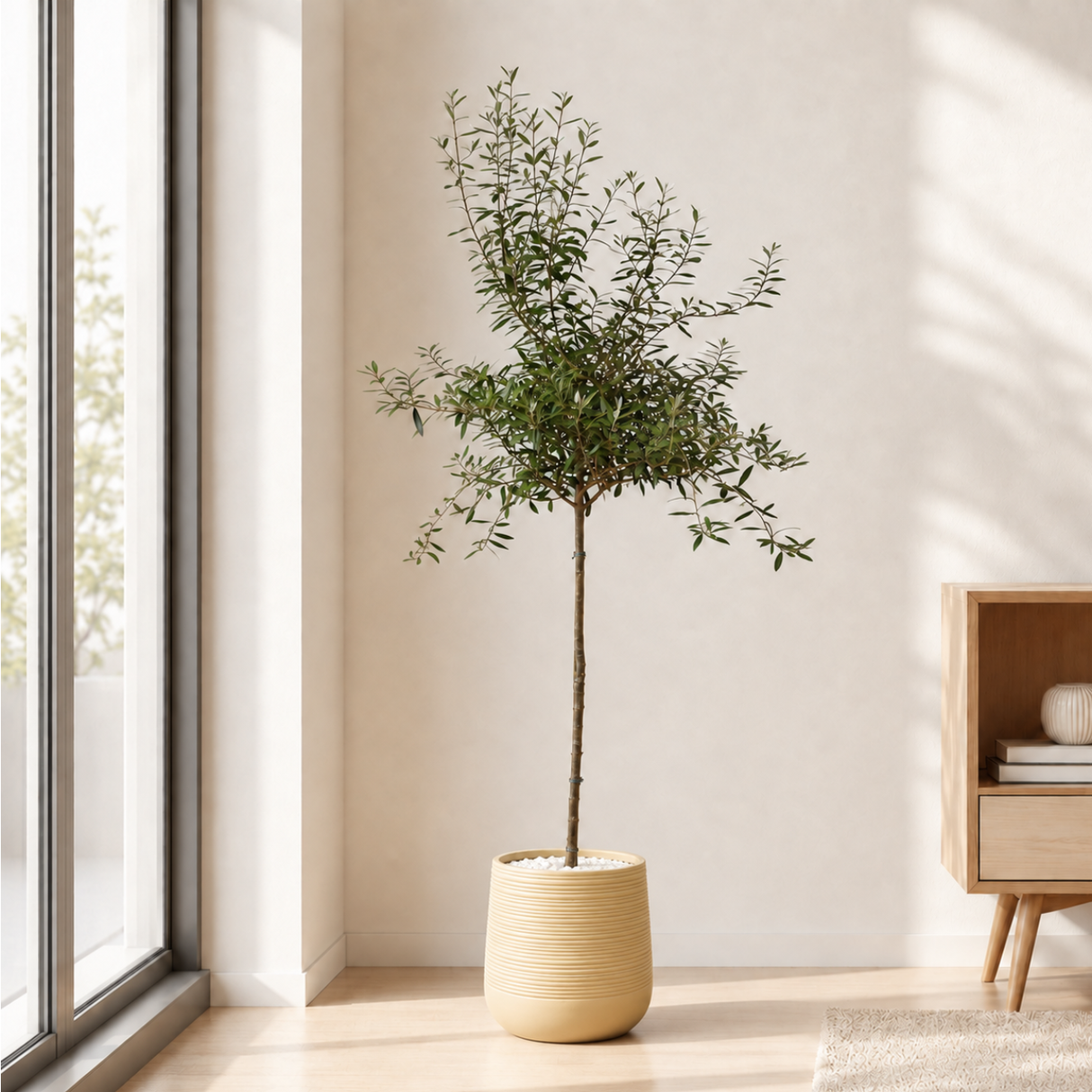 Olive Tree (Olea Europaea 油橄榄) in Ceramic Pot (190cm)