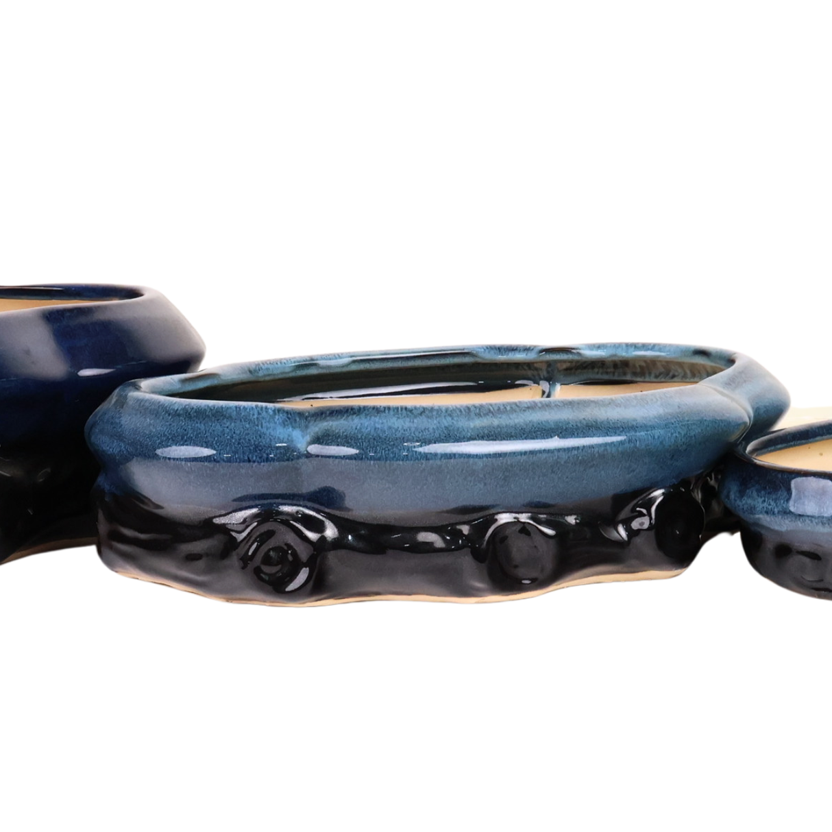 Sapphire Blue Bonsai Ceramic Pot