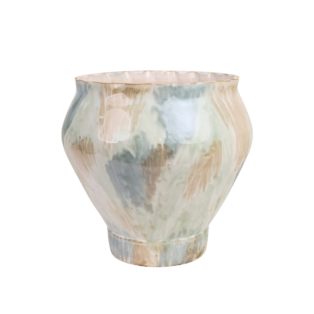 Marble Glaze Ceramic Pot