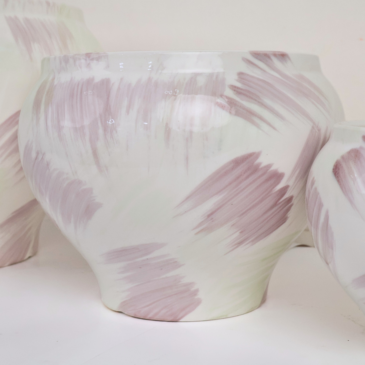 Ivory Pearl Ceramic Pot