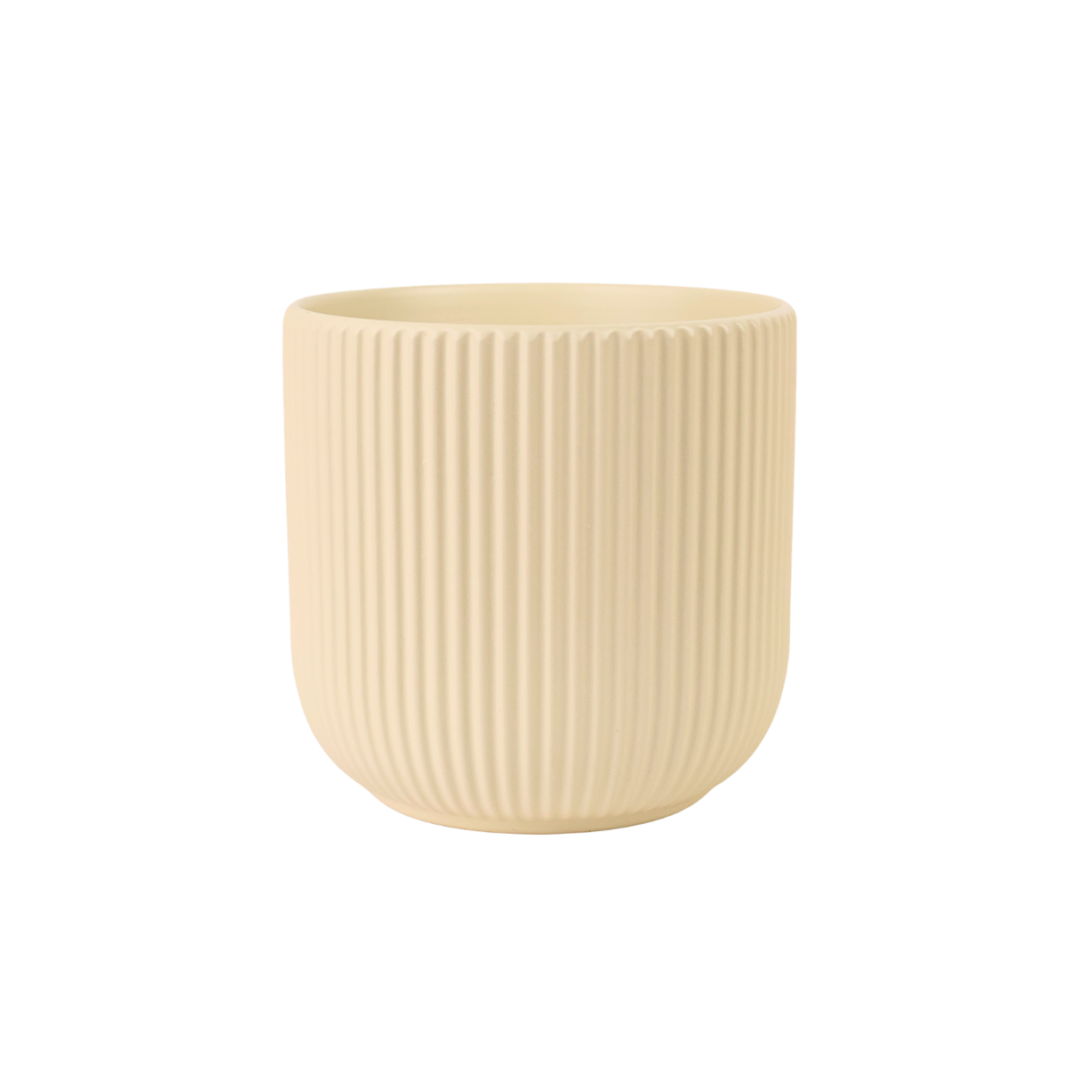 Soft Line Ridge Ceramic Pot