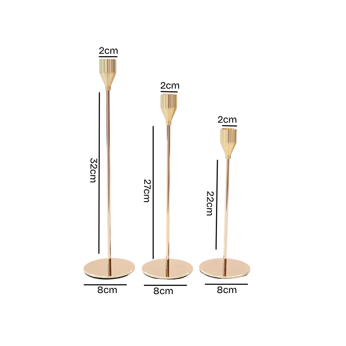 Gold Candlestick Holders