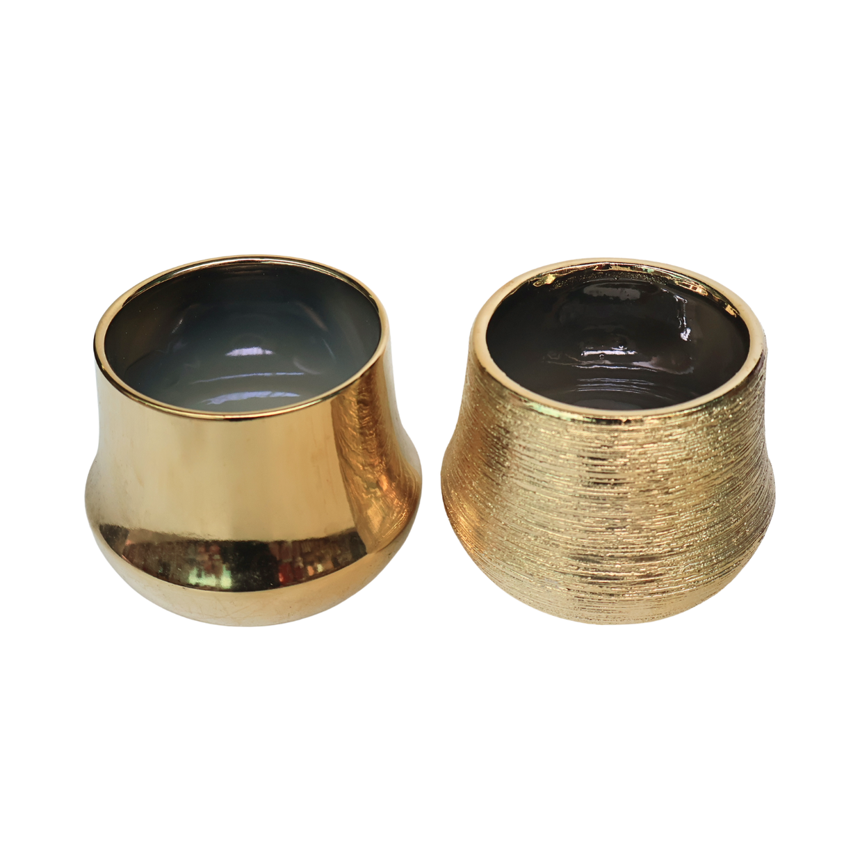 Metallic Gold Ceramic Pot