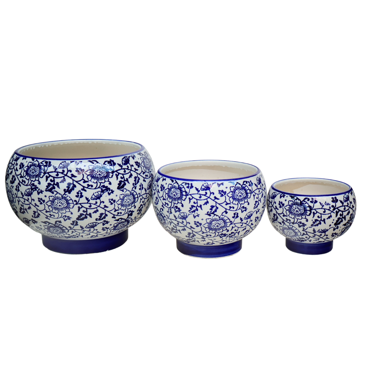 Blue and White Porcelain Ceramic Pot