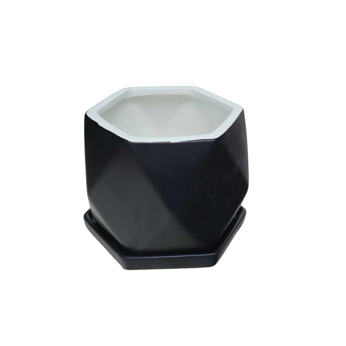 Black Ceramic Pot