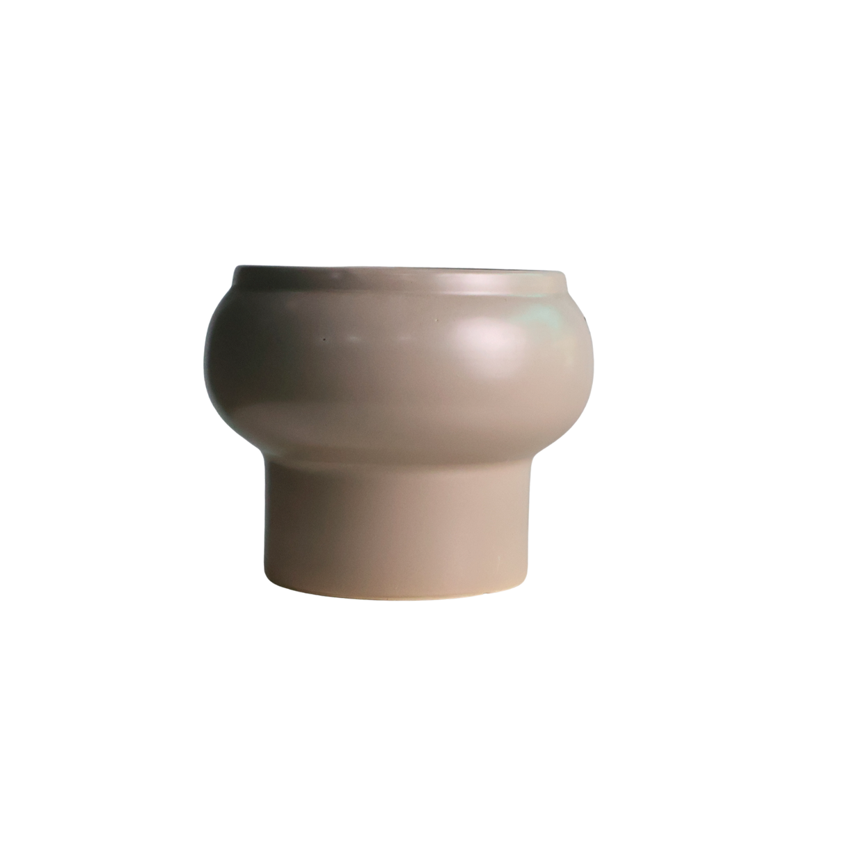 Curve Bulb Ceramic Pot