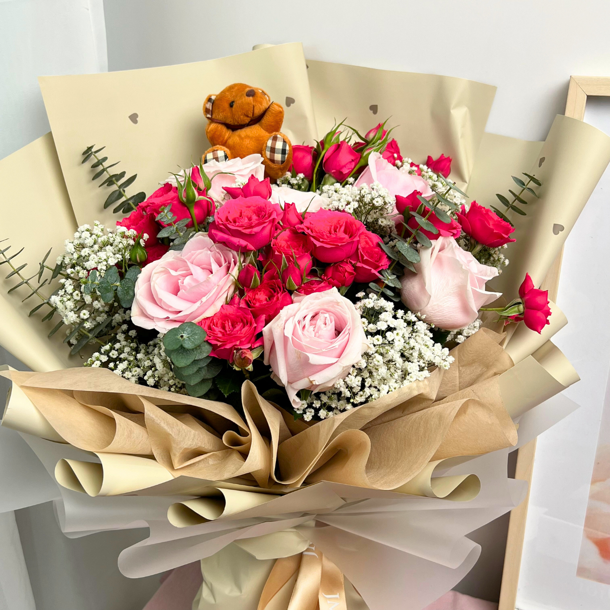 Rosy Adoration (6 Roses) - Flower Bouquet