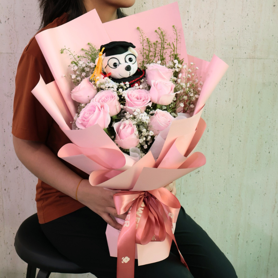 Rosy Future (8 Roses) - Flower Bouquet