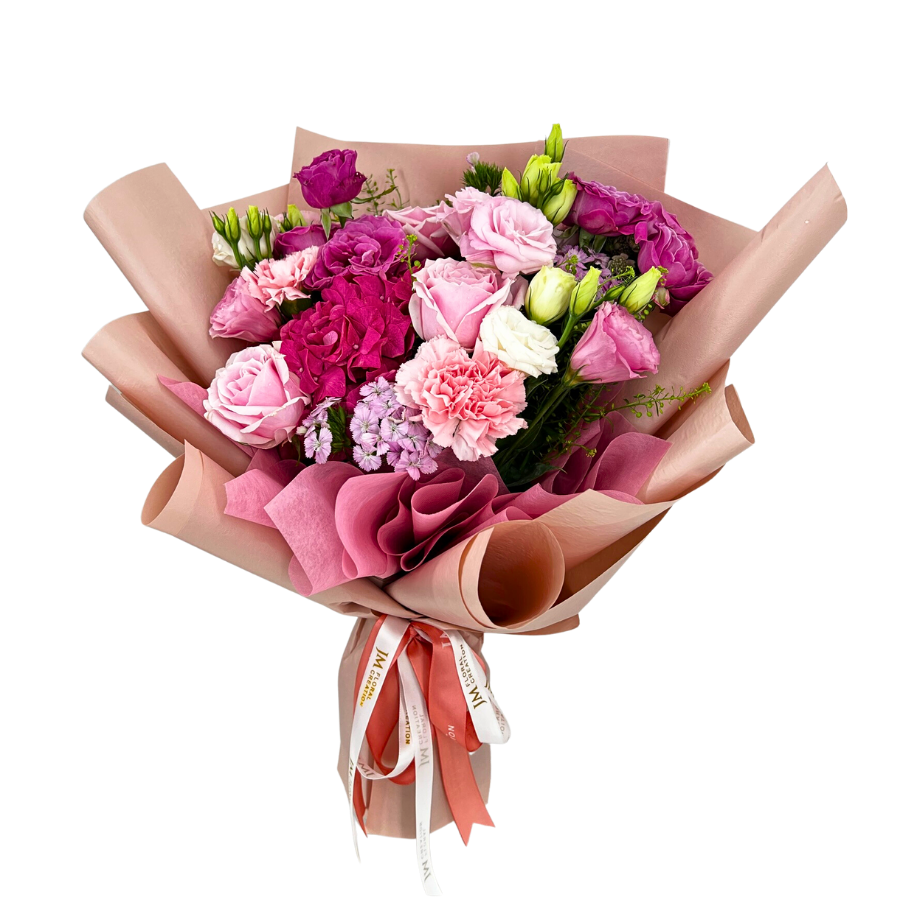 Sadie (Roses, Hydrangea, Carnation) - Flower Bouquet