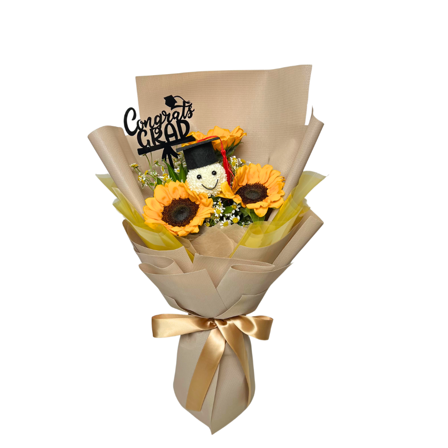 Houseplant in flowerpot on plant stem.