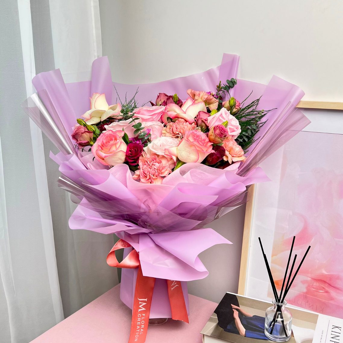 Softest Charm (9 Roses) - Flower Bouquet