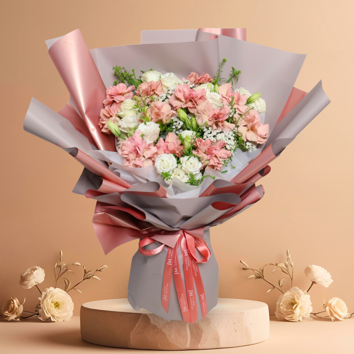 Surprise Joy (12 Carnation) - Mother's Day Bouquet