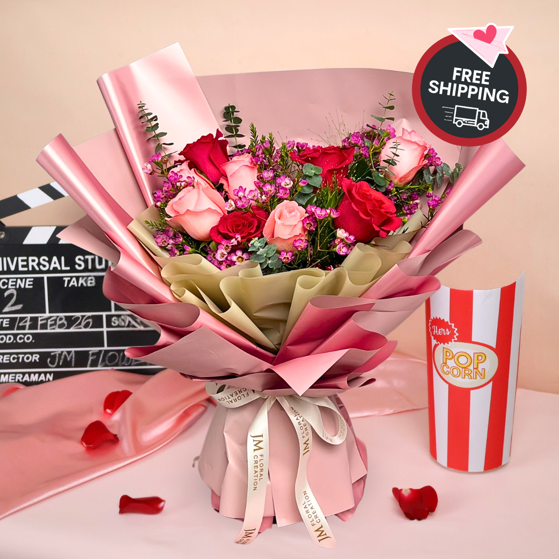 Sweet Passion (9 Roses) - Valentine Flower Bouquet