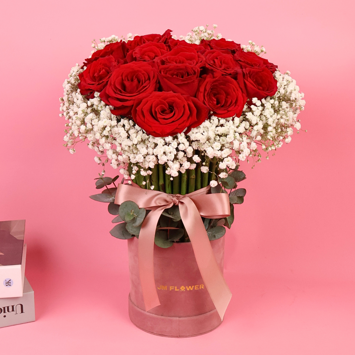 Velvet Heart (15 Roses) - Flower Box