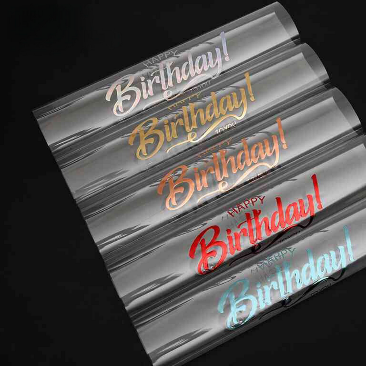 Silver plastic label with battery icons.