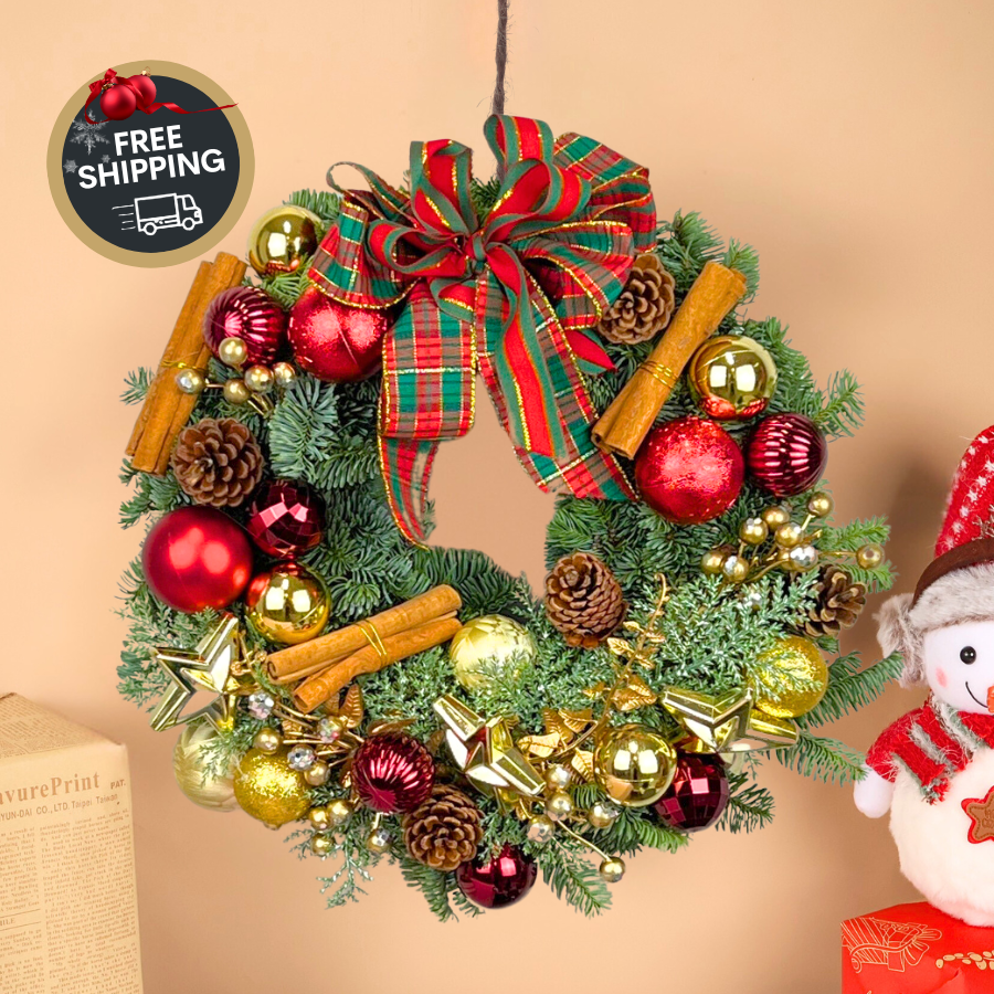 Yuletide Twirl - Christmas Nobilis Wreath