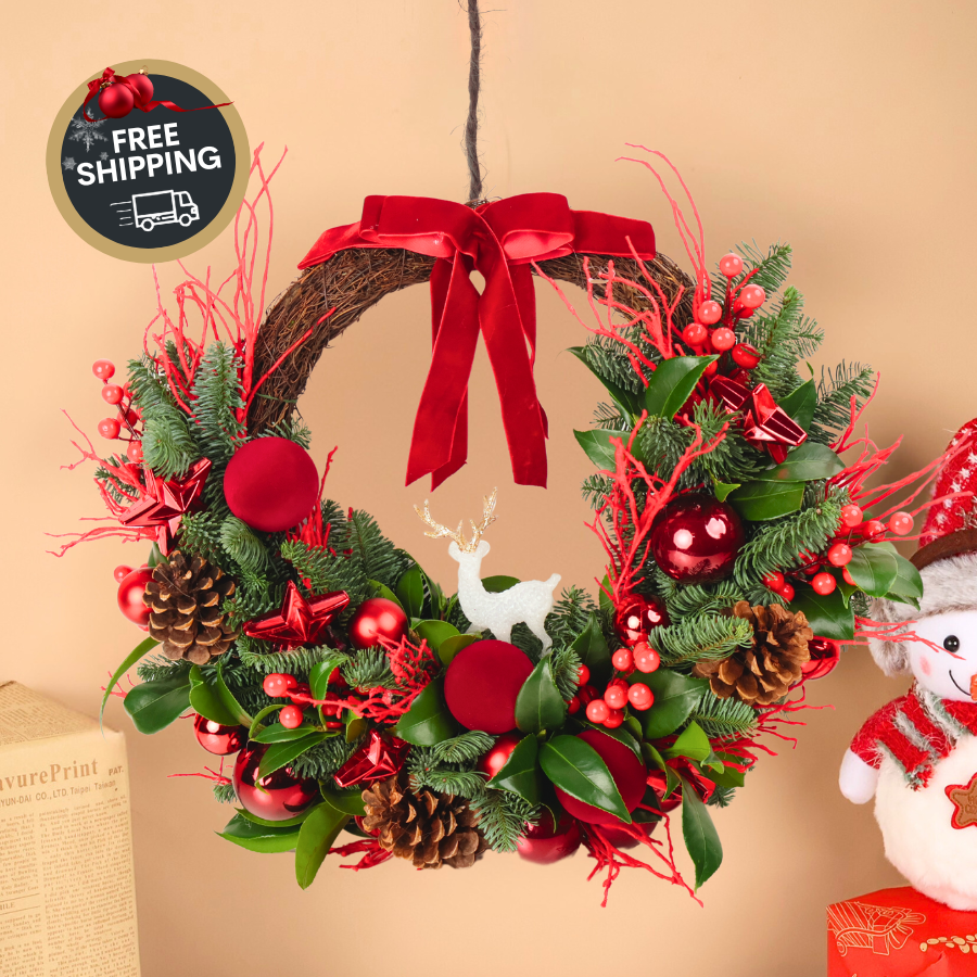 Scarlet Grove - Christmas Nobilis Wreath