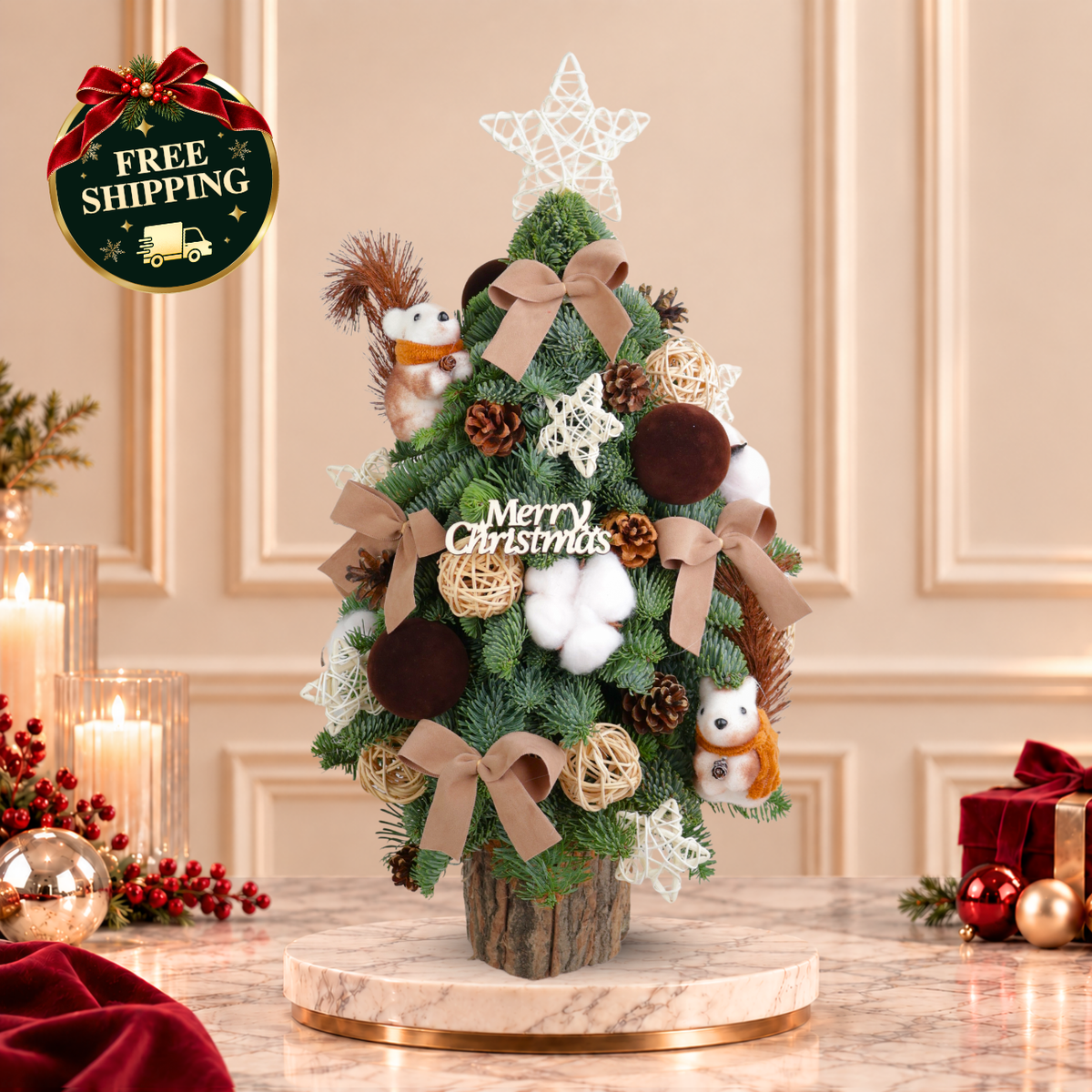 Woodsy Wishes - Fresh Mini Christmas Tree