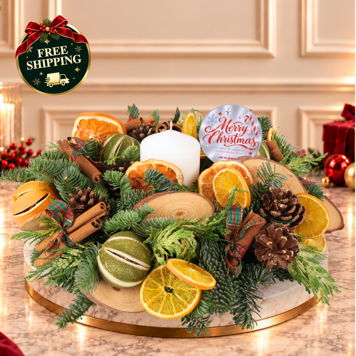 Rustic Light - Christmas Arrangement