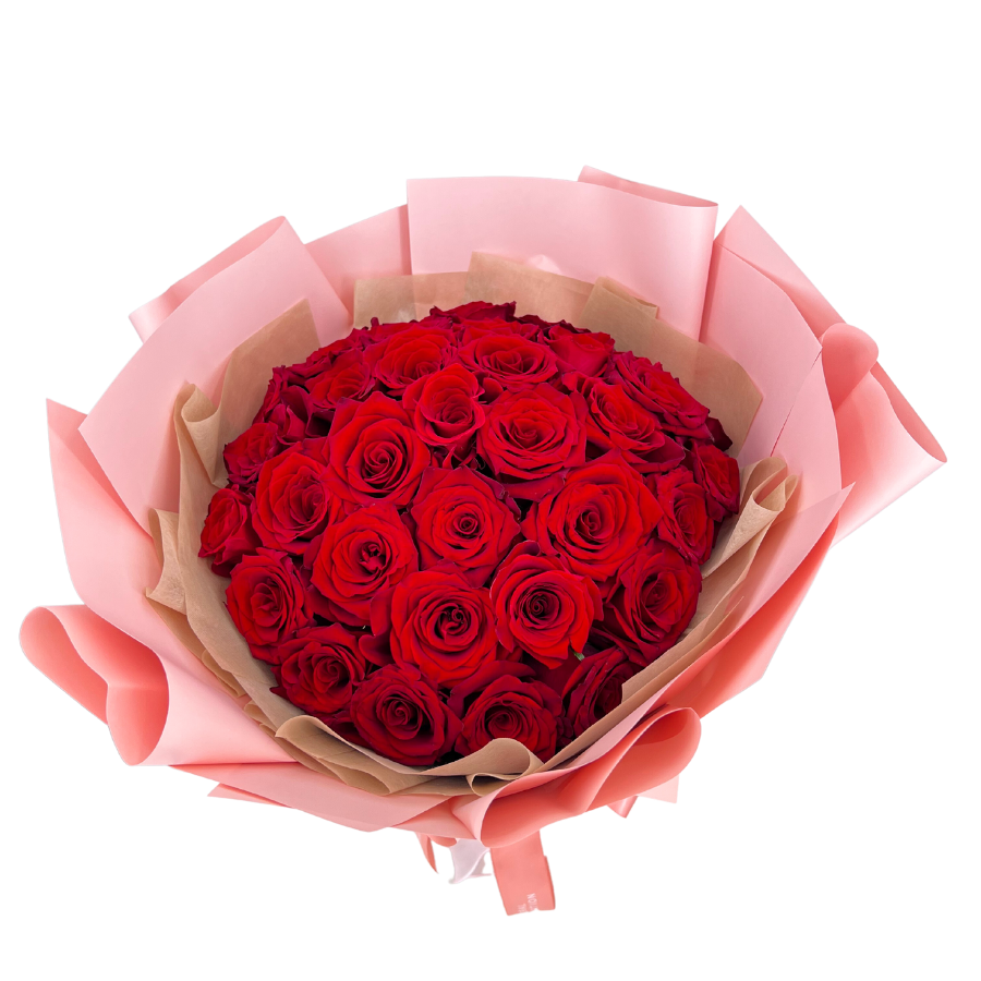 Aria (33 Roses) - Valentine Flower Bouquet