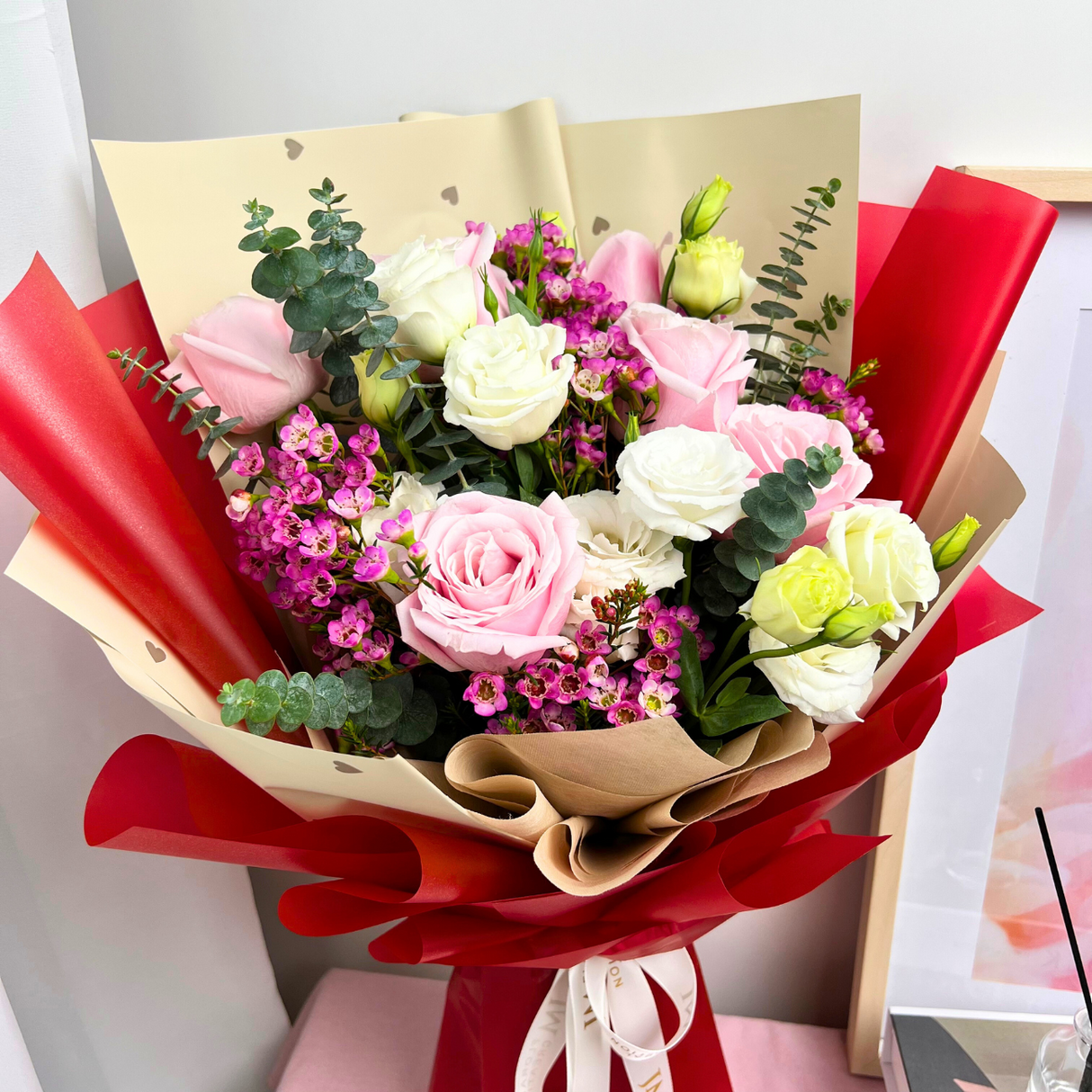 Embrace Love (6 Roses) - Valentine Flower Bouquet