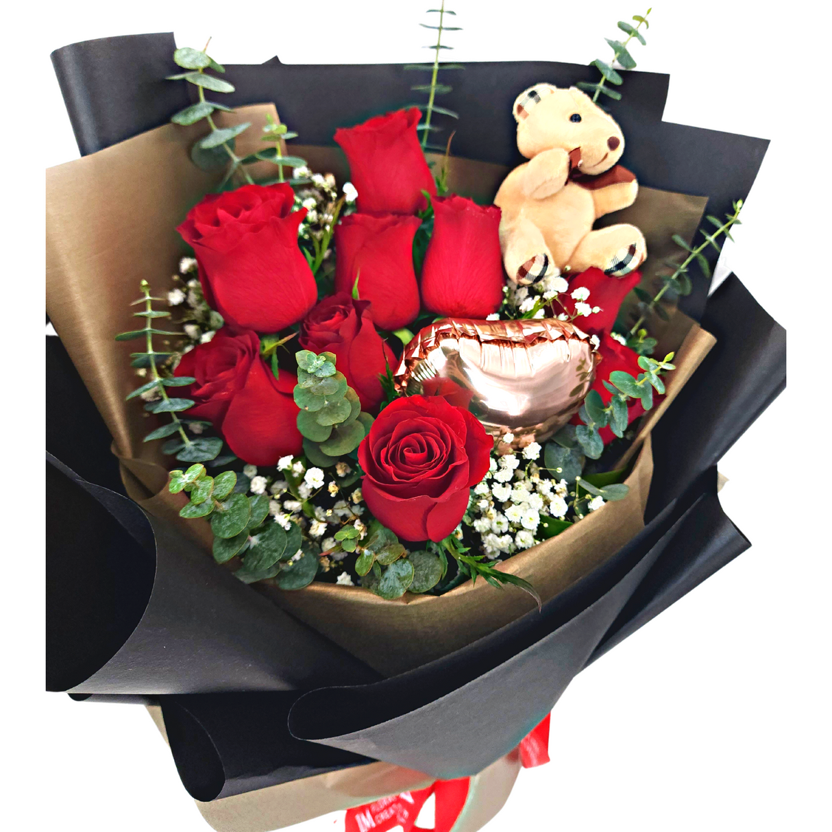 Enchantment (9 Roses) - Valentine Flower Bouquet
