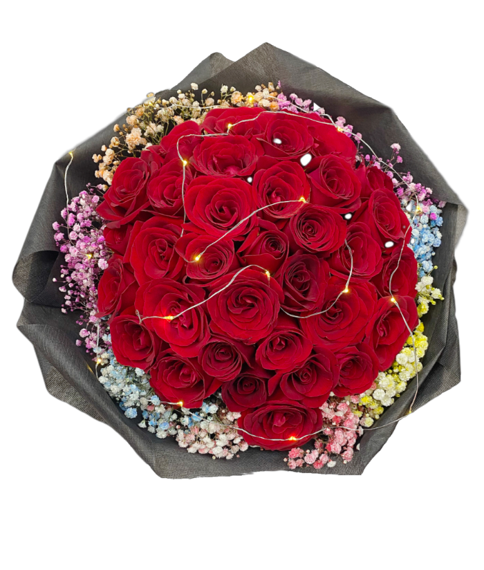 Desire (33 Roses) - Flower Bouquet