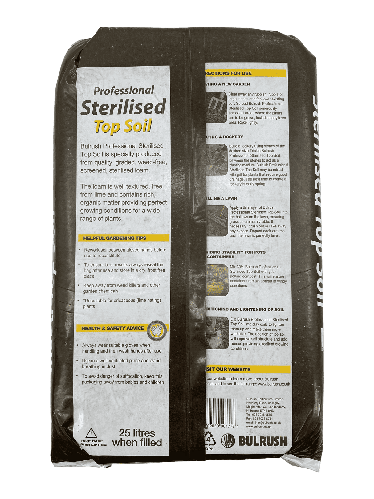 Bulrush Sterilized Top Soil (25L)
