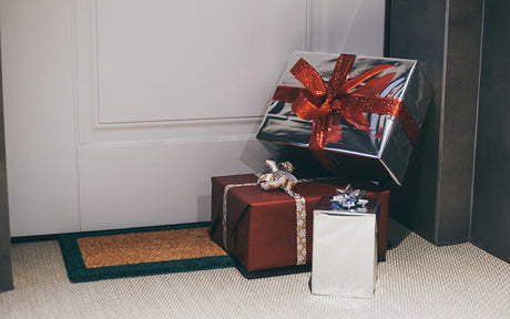 Door gifts wrapped for event guests