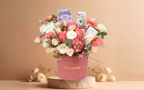 JM Flower and chocolate Christmas gift bundle