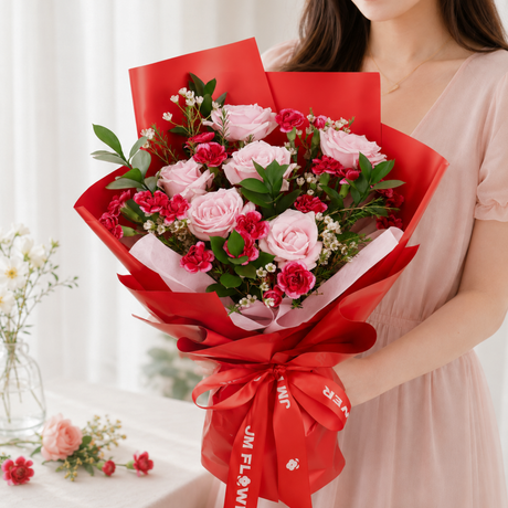 Eugenie (6 Roses) - Flower Bouquet