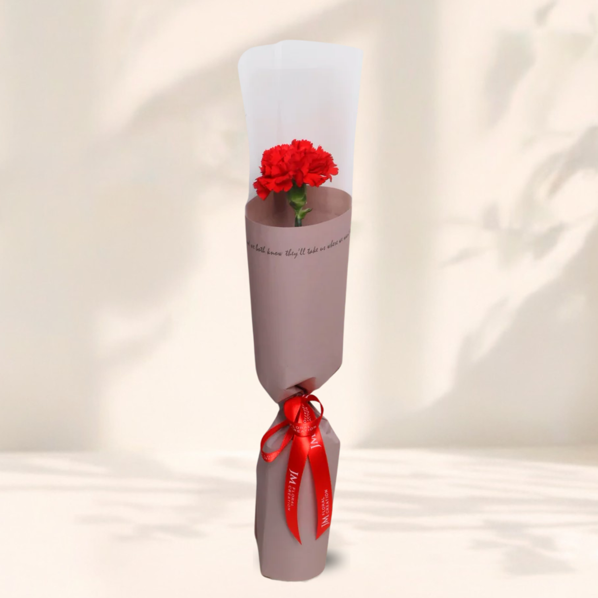 Carnation Single Stalk Bouquet