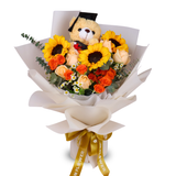 Happy Milestone (3 Sunflowers) - Flower Bouquet