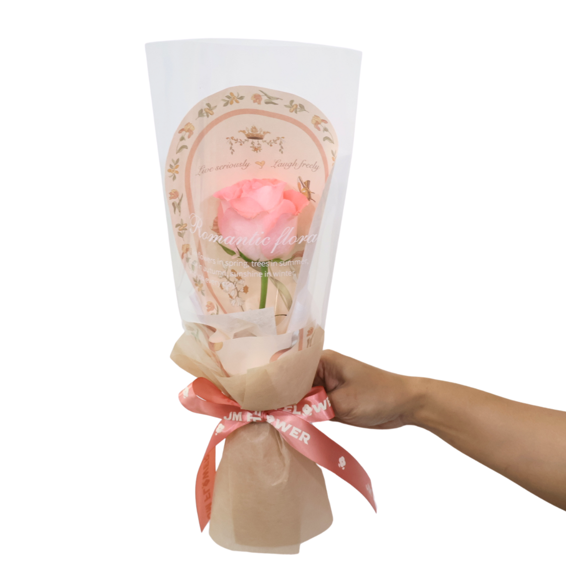 Rose Single Stalk Bouquet (Floral Pattern)