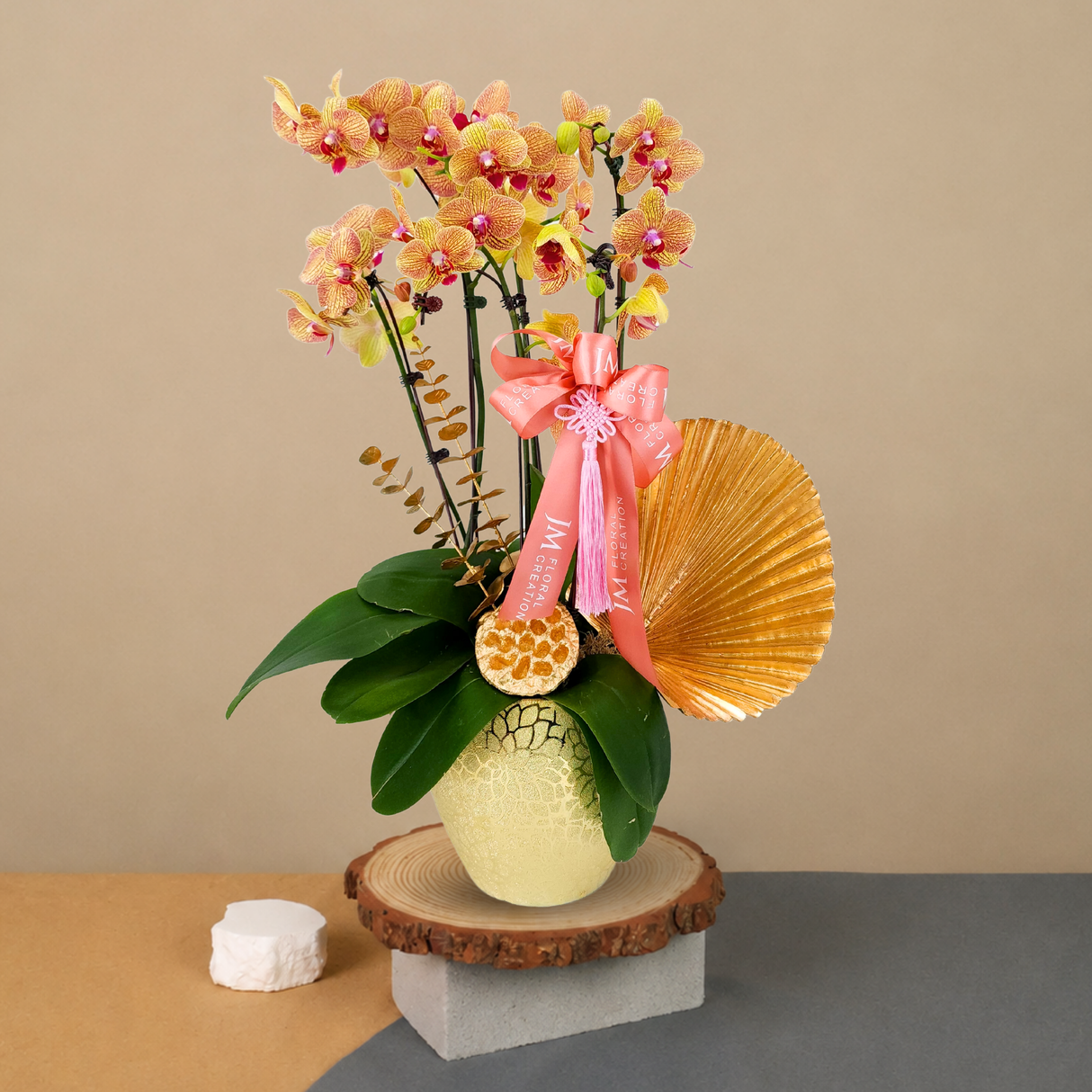 Prosperity Cheers (3 Double Stalks) - Orchid Phalaenopsis