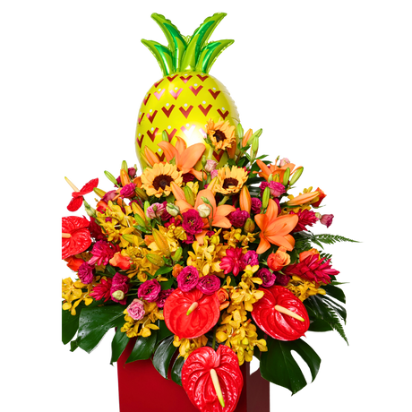 Majestic Pineapple - Congratulatory Flower Stand