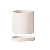 Matte Ceramic Pot with Saucer
