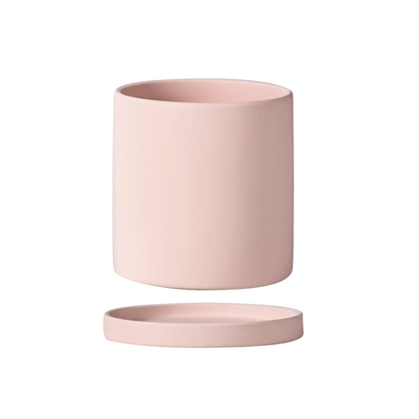 Matte Ceramic Pot with Saucer