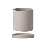 Matte Ceramic Pot with Saucer