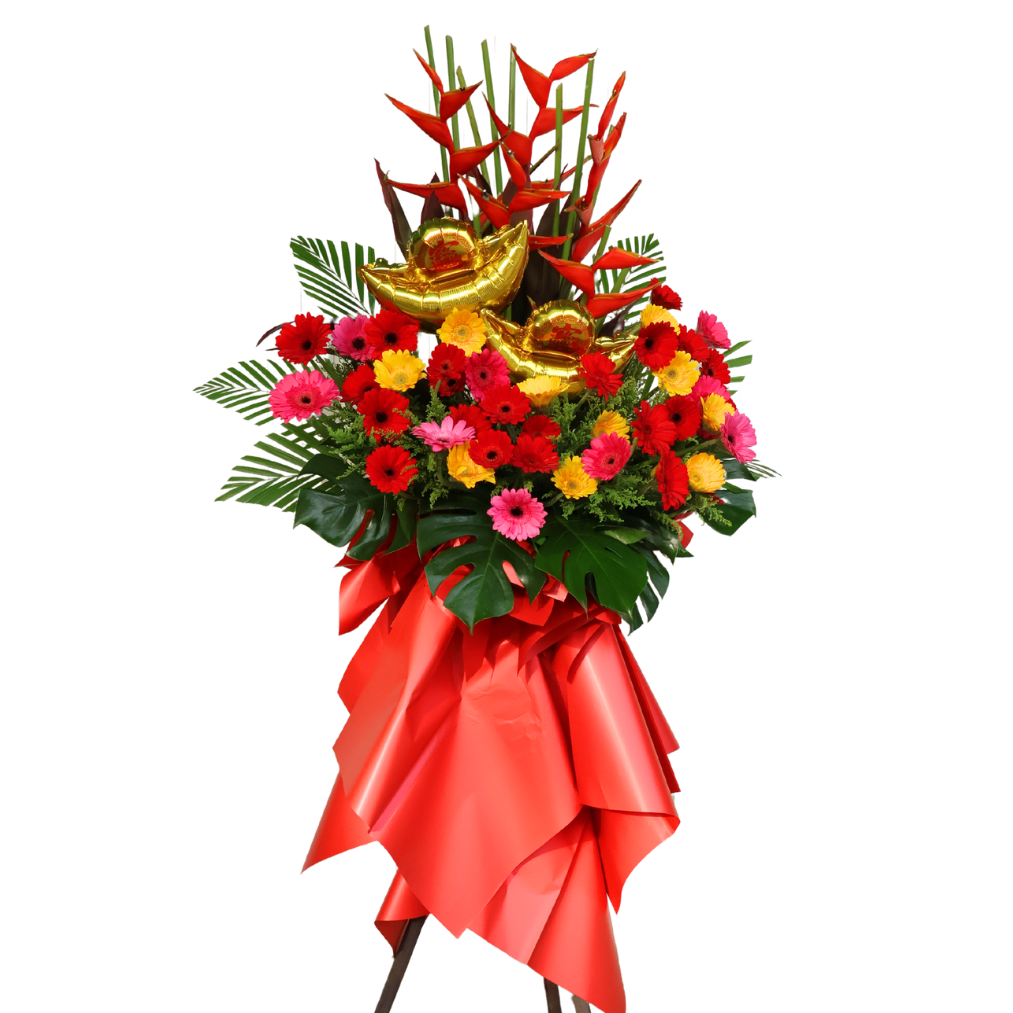 Tropical Celebration - Congratulatory Flower Stand