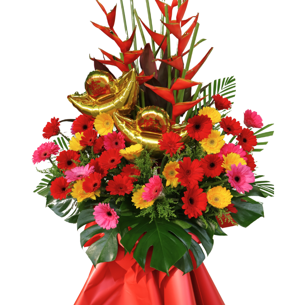 Tropical Celebration - Congratulatory Flower Stand