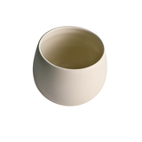 Cream Shine Round Ceramic Pot