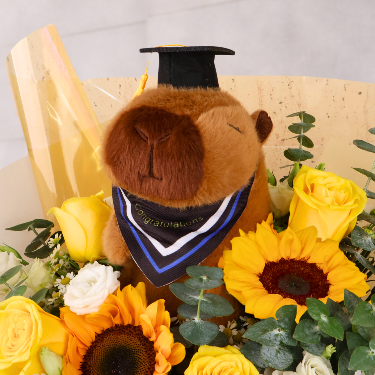Capy Journey (2 Sunflowers) - Flower Bouquet