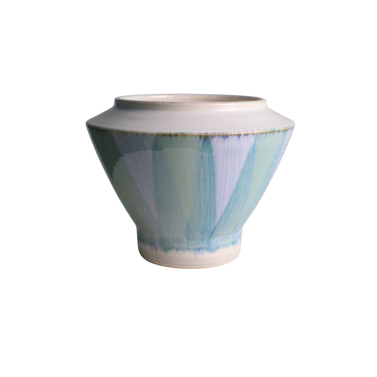 Flare Sky Blue Ceramic Pot