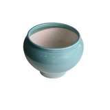 Sky Blue Round Ceramic Pot