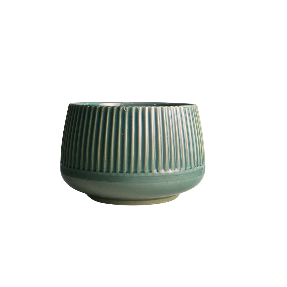 Teal Blue Ceramic Pot