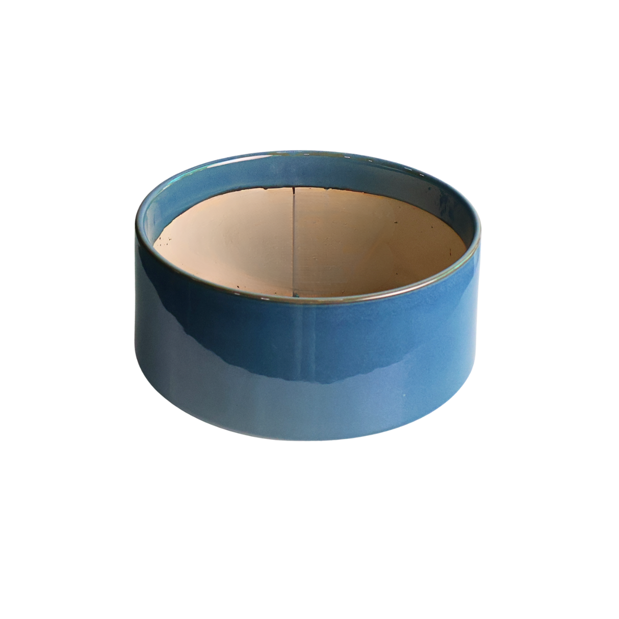 Dusky Blue Round Ceramic Pot